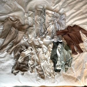 H&M organic cotton newborn clothes - neutrals